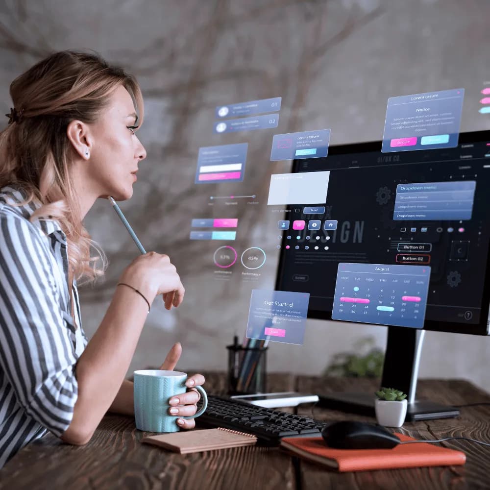 Professional website development illustration